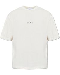 Stone Island - T-Shirt With Embroidered Logo - Lyst