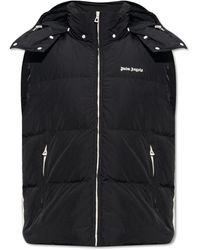 Palm Angels - Down Vest With Logo - Lyst