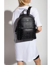 MCM 'stark' Backpack With Logo - Black