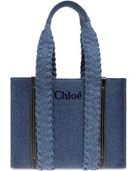 Chloé - 'woody Large' Shopper Bag, - Lyst