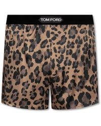 Tom Ford - Silk Boxers With Logo - Lyst