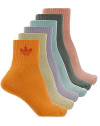 adidas Originals - Six-Pack Of Socks - Lyst