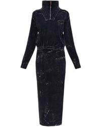 DIESEL - Wool Dress "M-Marcelle" - Lyst