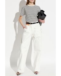 JW Anderson - T-Shirt With A Striped Pattern - Lyst