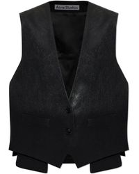 Acne Studios - Vest With A Glossy Effect - Lyst
