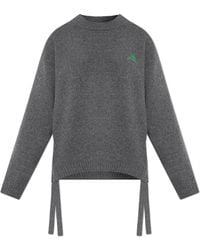 Ganni - Sweater With Logo - Lyst