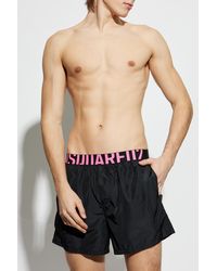 DSquared² - Swim Shorts With Logo - Lyst