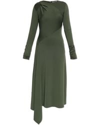 Victoria Beckham - Asymmetric Dress With Draping - Lyst