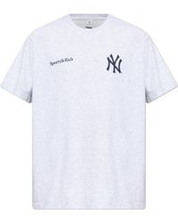 Sporty & Rich - T-Shirt From The "Yankees Serif Crewneck" Collection - Lyst