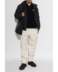 Moncler - Wool Turtleneck With Logo Patch - Lyst
