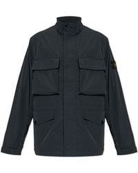Stone Island - Lightweight Jacket With Stand-Up Collar - Lyst