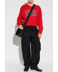 Givenchy - Cotton Trousers With Logo Patch - Lyst