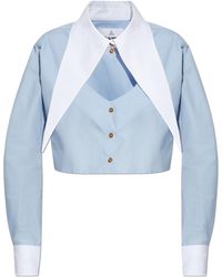 Vivienne Westwood - Short Shirt With Decorative Neckline - Lyst