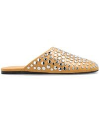 Tory Burch - Leather Slides With Studs - Lyst