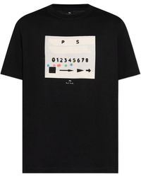 Paul Smith - T-Shirt With Colorful Print - Lyst