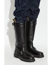 Fendi - Leather Knee-High Boots 'Commando' - Lyst