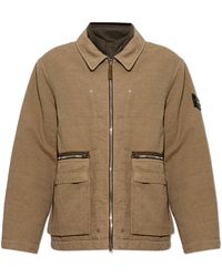 Stone Island - Insulated Jacket With Logo Patch - Lyst