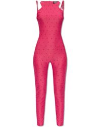 Versace - Jumpsuit With Shoulder Straps - Lyst