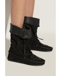 Isabel Marant - Suede Ankle Boots 'Winki' - Lyst