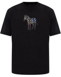 Paul Smith - T-Shirt With Printed Logo - Lyst