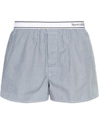 Sporty & Rich - Striped Pattern Boxers From The 'Central Park Drop' Collection - Lyst