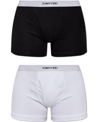 Tom Ford - Two-Pack Of Cotton Boxers With Logo - Lyst