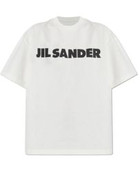 Jil Sander - T-Shirt With Printed Logo - Lyst