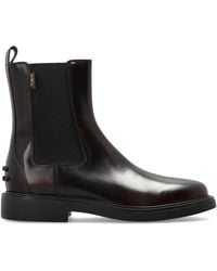Tod's - Ankle Boots With Logo - Lyst