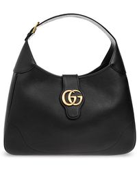 Queen margaret leather crossbody bag Gucci Black in Leather - 34829946