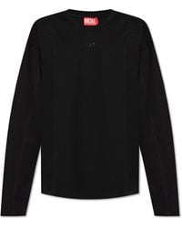 DIESEL Long Sleeve T-Shirt T-Boxt-Ls-R4 in Black for Men | Lyst