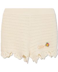 Chloé - Shorts With A Decorative Weave - Lyst