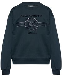 Dolce & Gabbana - Sweatshirt With A Raised Logo - Lyst
