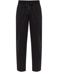 Dolce & Gabbana - Sweatpants With Logo Patch - Lyst