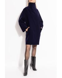 Alaïa - Coat With Stand-Up Collar - Lyst