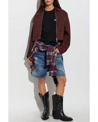DSquared² - Denim Shorts With A Vintage Effect - Lyst