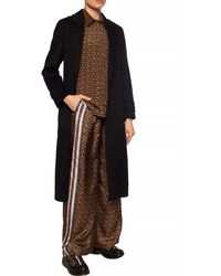 burberry peak lapel cashmere wrap coat