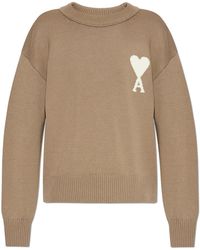 Ami Paris - Sweater With Logo - Lyst