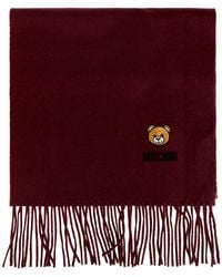 Moschino - Wool Scarf With Fringes - Lyst