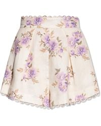 Zimmermann Shorts With Floral Motif - Multicolour