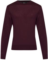 DSquared² - Wool Sweater With Embroidered Logo - Lyst