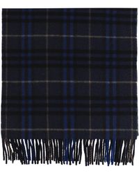 Burberry - Cashmere Scarf With Check Pattern - Lyst