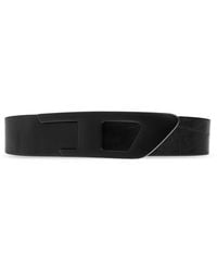 DIESEL - "B-D Logo 2.0" Leather Belt - Lyst