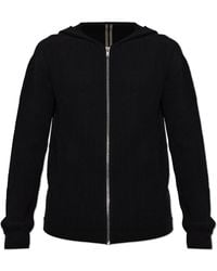 Rick Owens - Wool Cardigan With Hood - Lyst