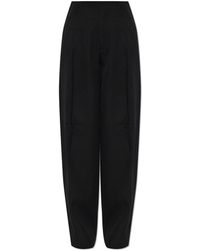 Victoria Beckham - Wool Trousers With Pleats - Lyst