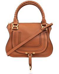 Chloé - ‘Marcie Medium’ Leather Shoulder Bag - Lyst