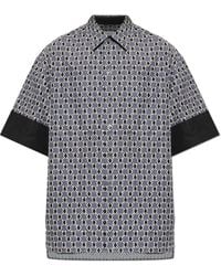 Lanvin - Patterned Short-Sleeve Shirt - Lyst