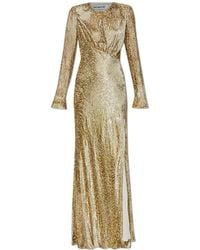 Self-Portrait - Dress With Shoulder Pads - Lyst