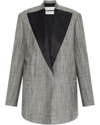 Jil Sander - Jacket With Silk Trim - Lyst