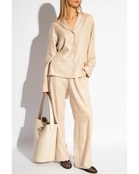 TOTEME - Silk Twill Pajama Shirt - Lyst