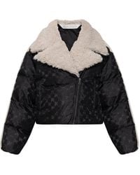 Palm Angels - Short Jacket With Faux Fur - Lyst